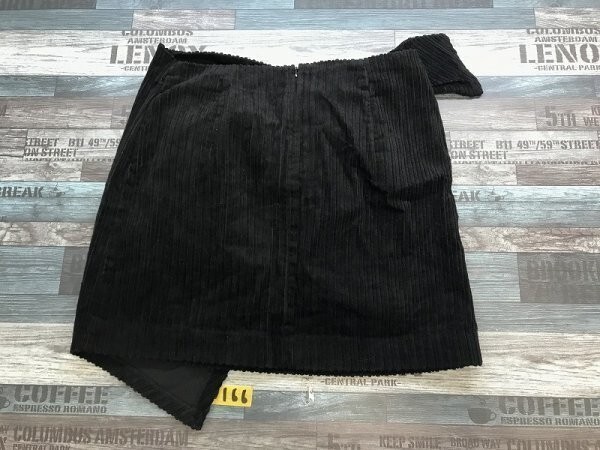 新品！MOUSSY マウジー レディース 太畝 コーデュロイ 巻きスカート 2 黒_画像3