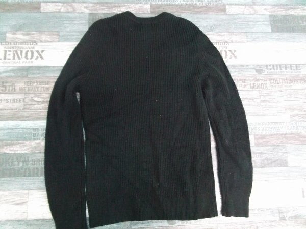 H&M エイチアンドエム メンズ ニットセーター 小さいサイズ XS 黒_画像3