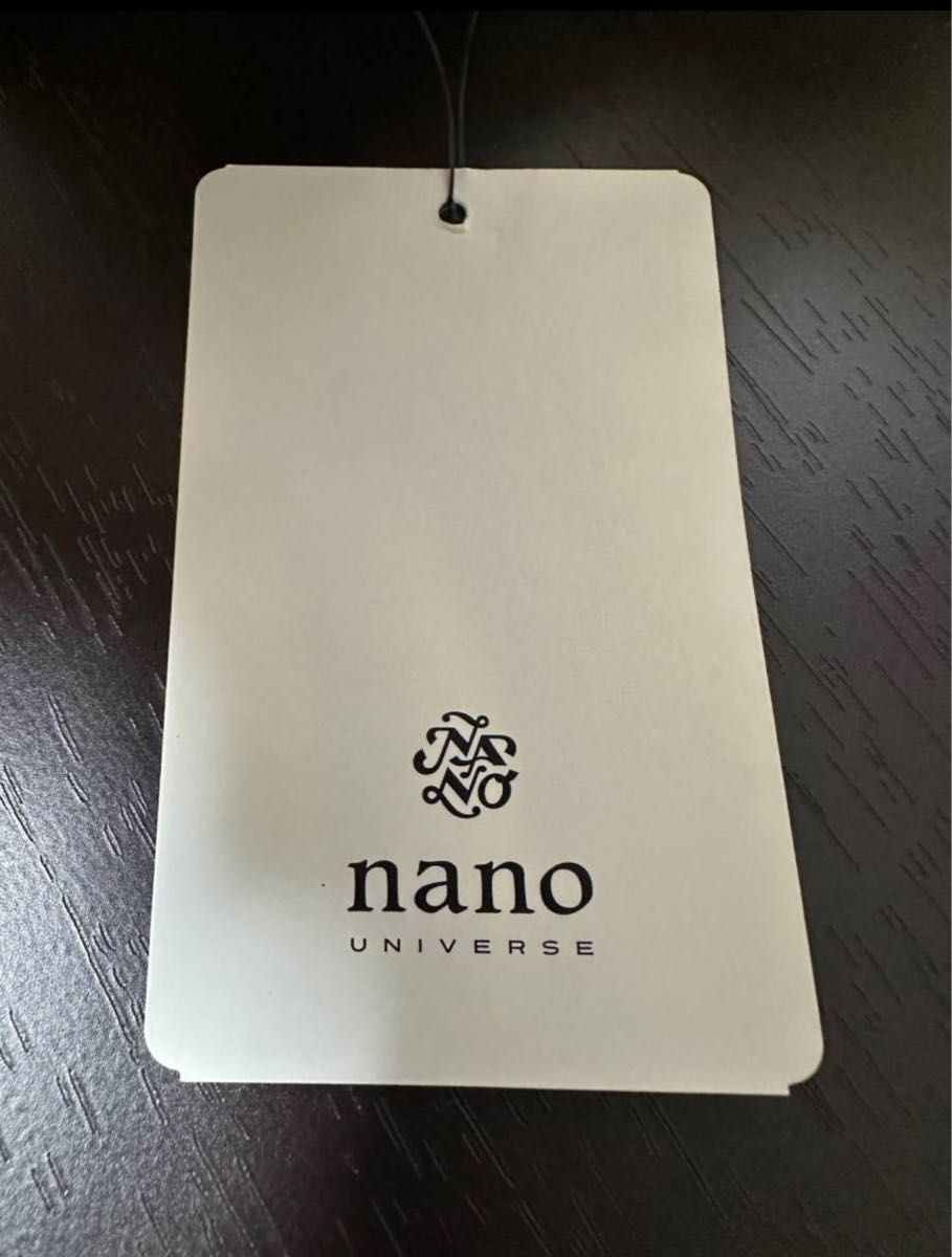 【新品】タグ付き nano・universe カルゼ ストライプ タックスカート　(36) ナノユニバース