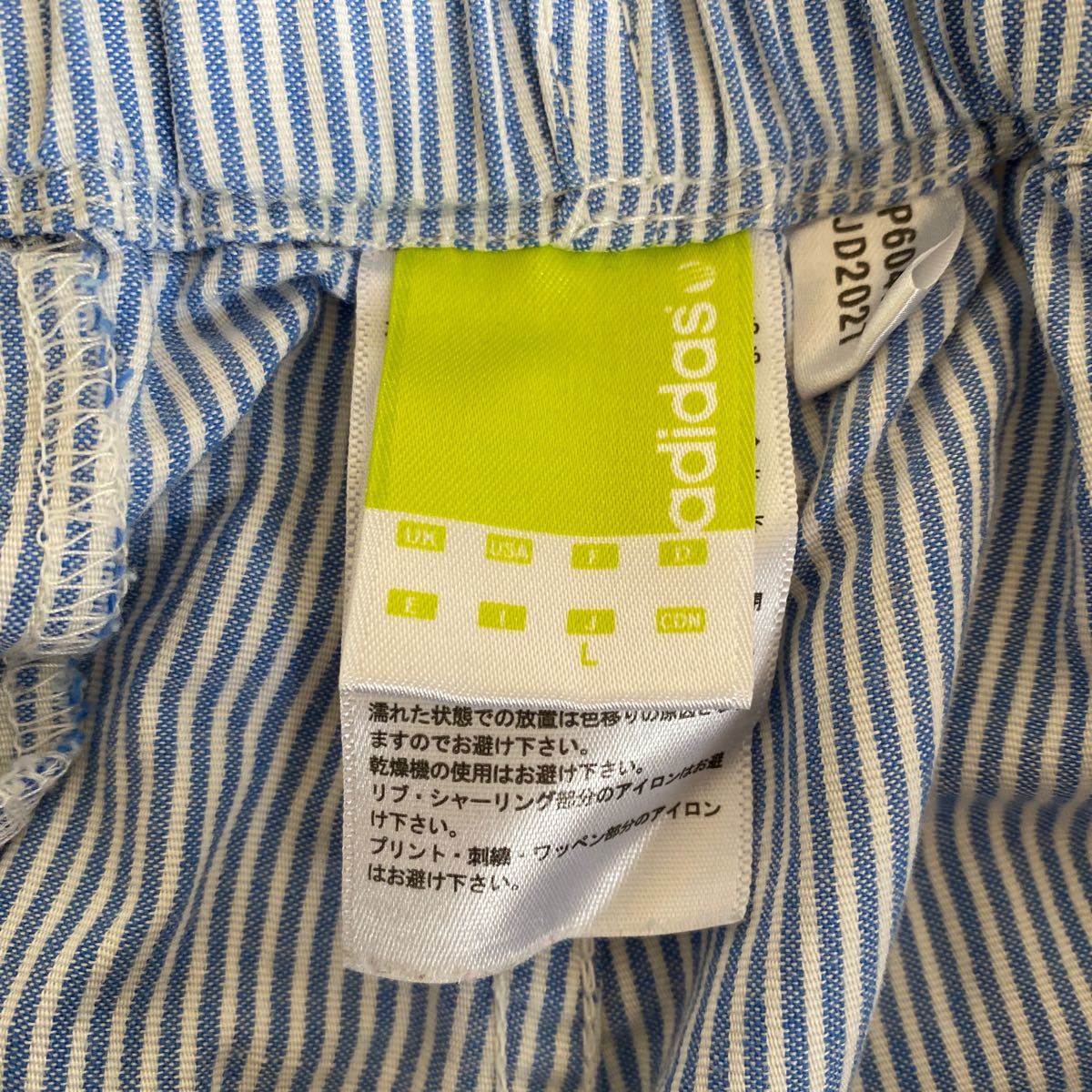 t14 adidas ハーフパンツ サイズL表記 中国製_画像4