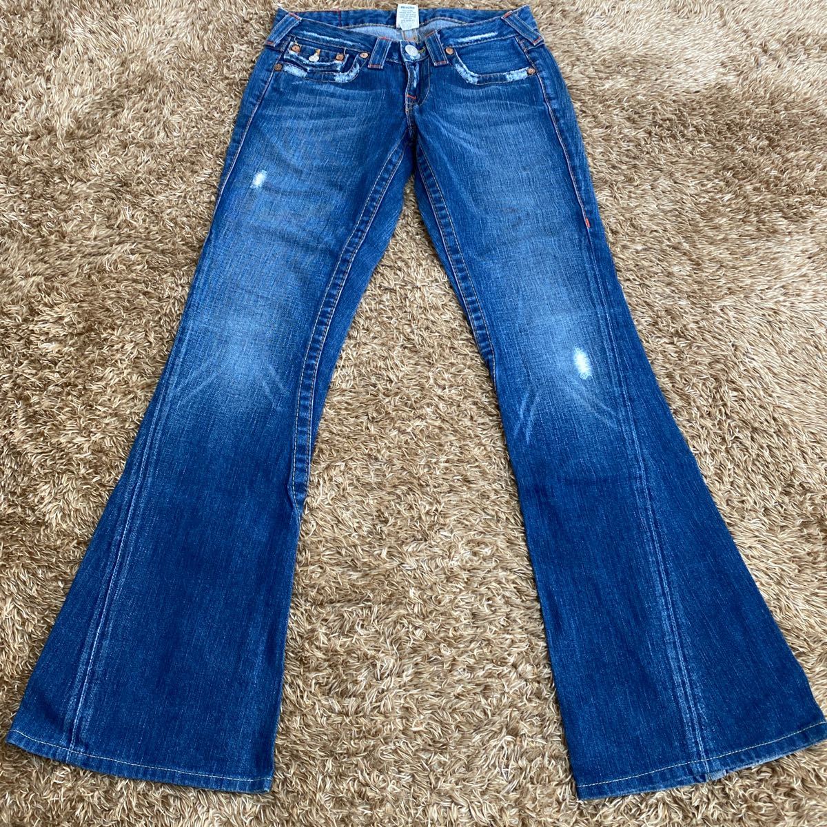 t25 TRUE RELIGION flair jeans size 26 inscription USA made 