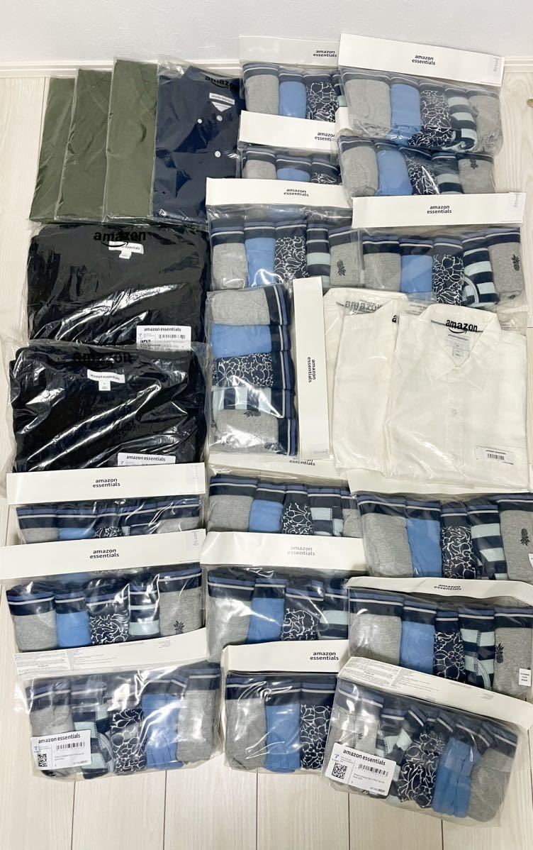 【新品】洋服 まとめ売り Amazon essentials メンズ シャツ ショーツ 25枚 セット　72_画像1