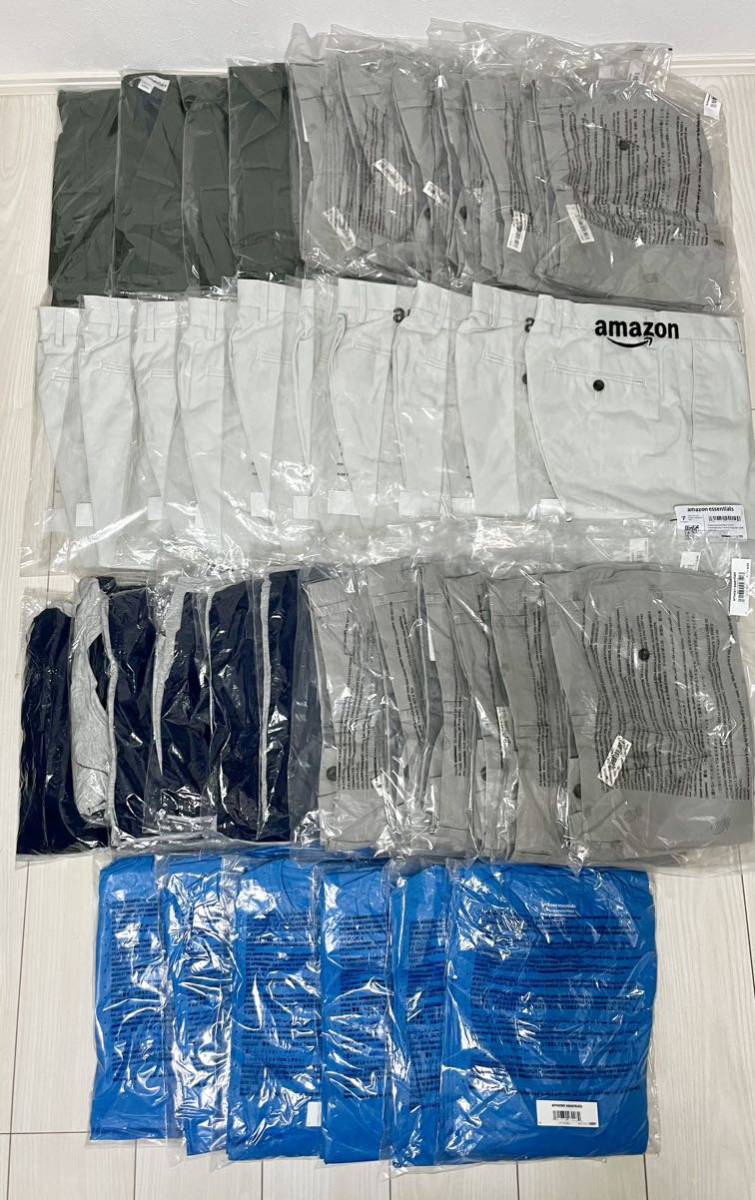 【新品】洋服 まとめ売り Amazon essentials レディース Tシャツ メンズ Tシャツ ボトムス ショートパンツ 50枚 セット　101_画像1