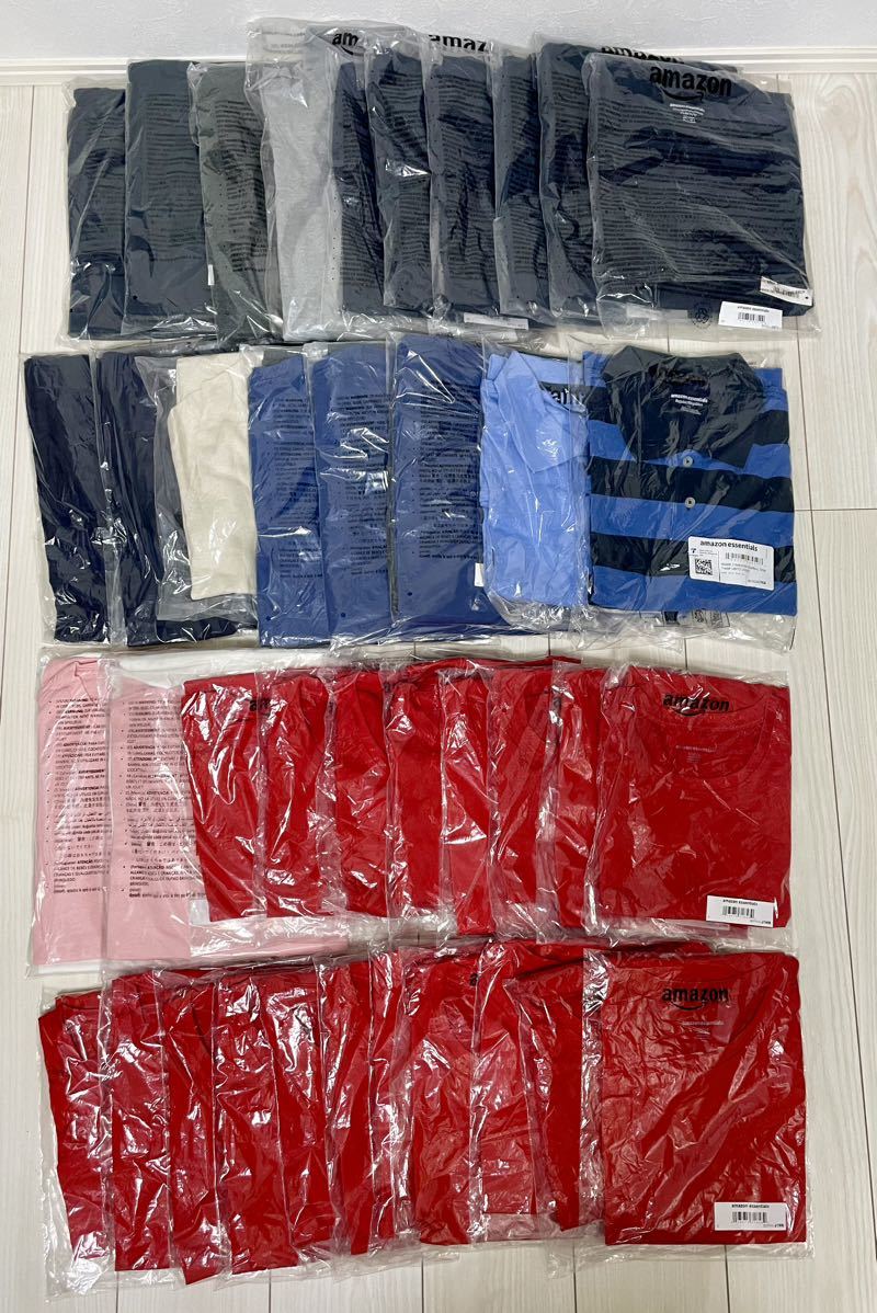 【新品】洋服 まとめ売り Amazon essentials レディース ニット スカート メンズ Tシャツ スウェット ポロシャツ 47枚 セット　103_画像1
