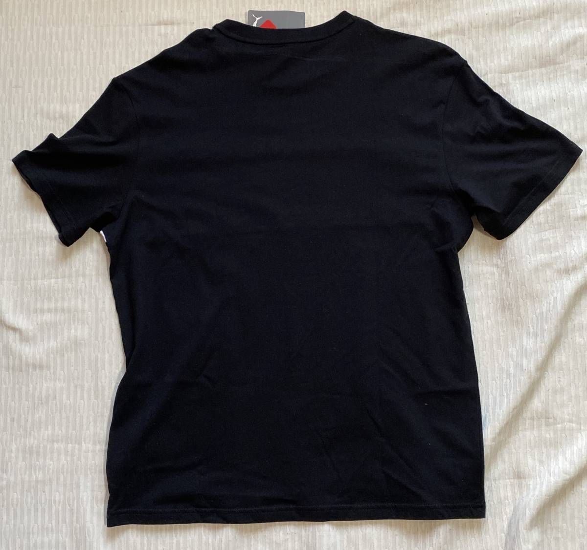 Tシャツ Mサイズ プーマ/PUMA 黒色系柄文字 丸首半袖 綿100% リラックスフィット型◎◎未使用品_画像6