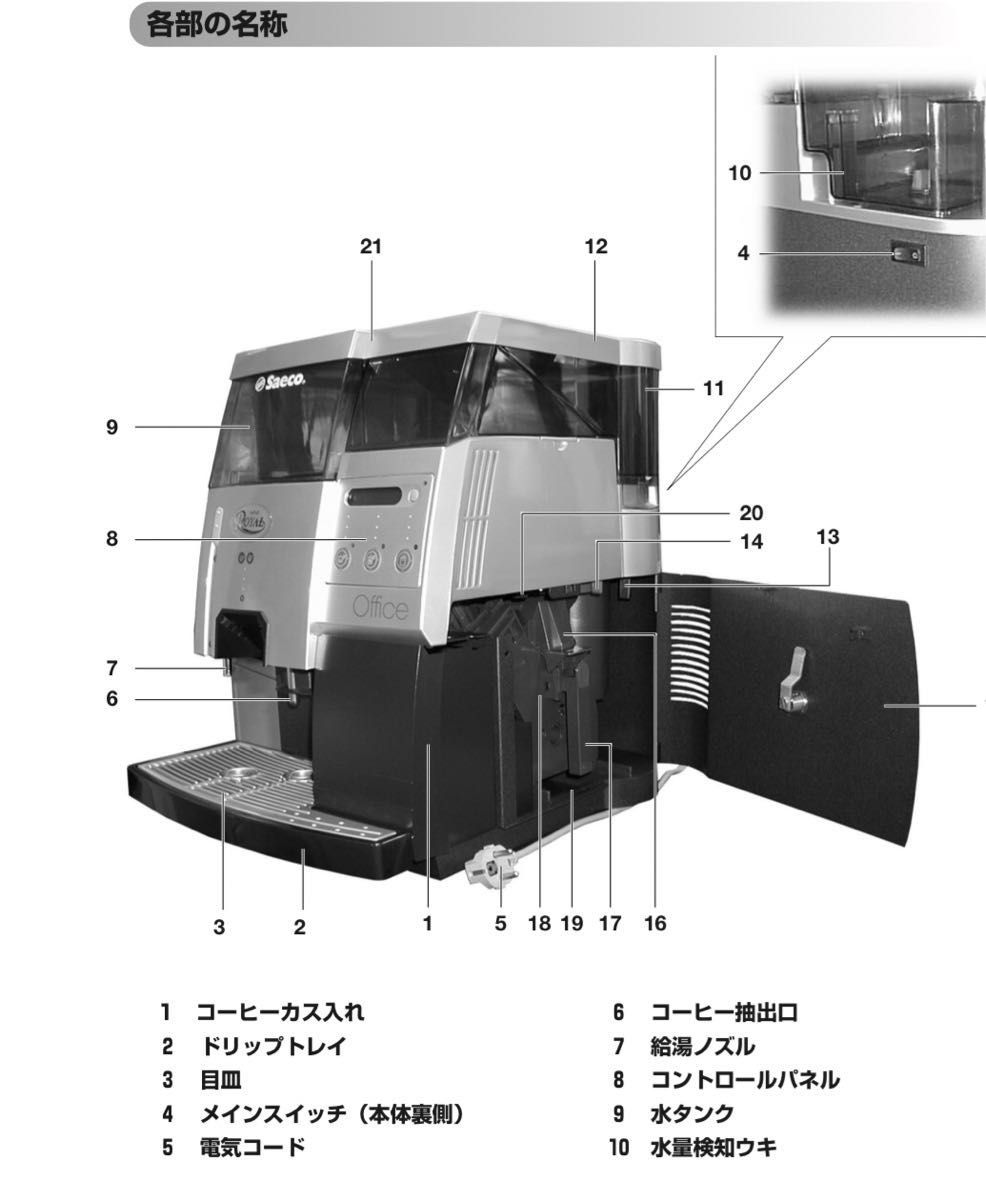 Saeco 業務用全自動エスプレッソコーヒーマシン