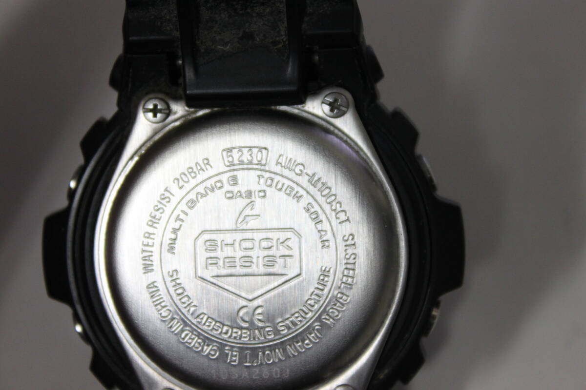 〇中古品 保管品 動作確認済 CASIO カシオ G-SHOCK ジーショック AWG-M100SCT 腕時計/激安1円スタート_画像6