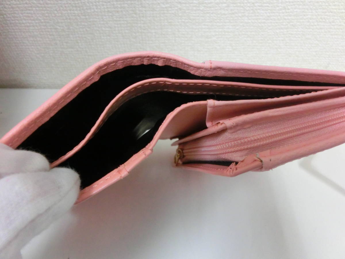 未使用品 保管品 MONO COMME CA モノコムサ 財布 カードケース 二つ折り ピンク レディース/激安1円スタート_画像10