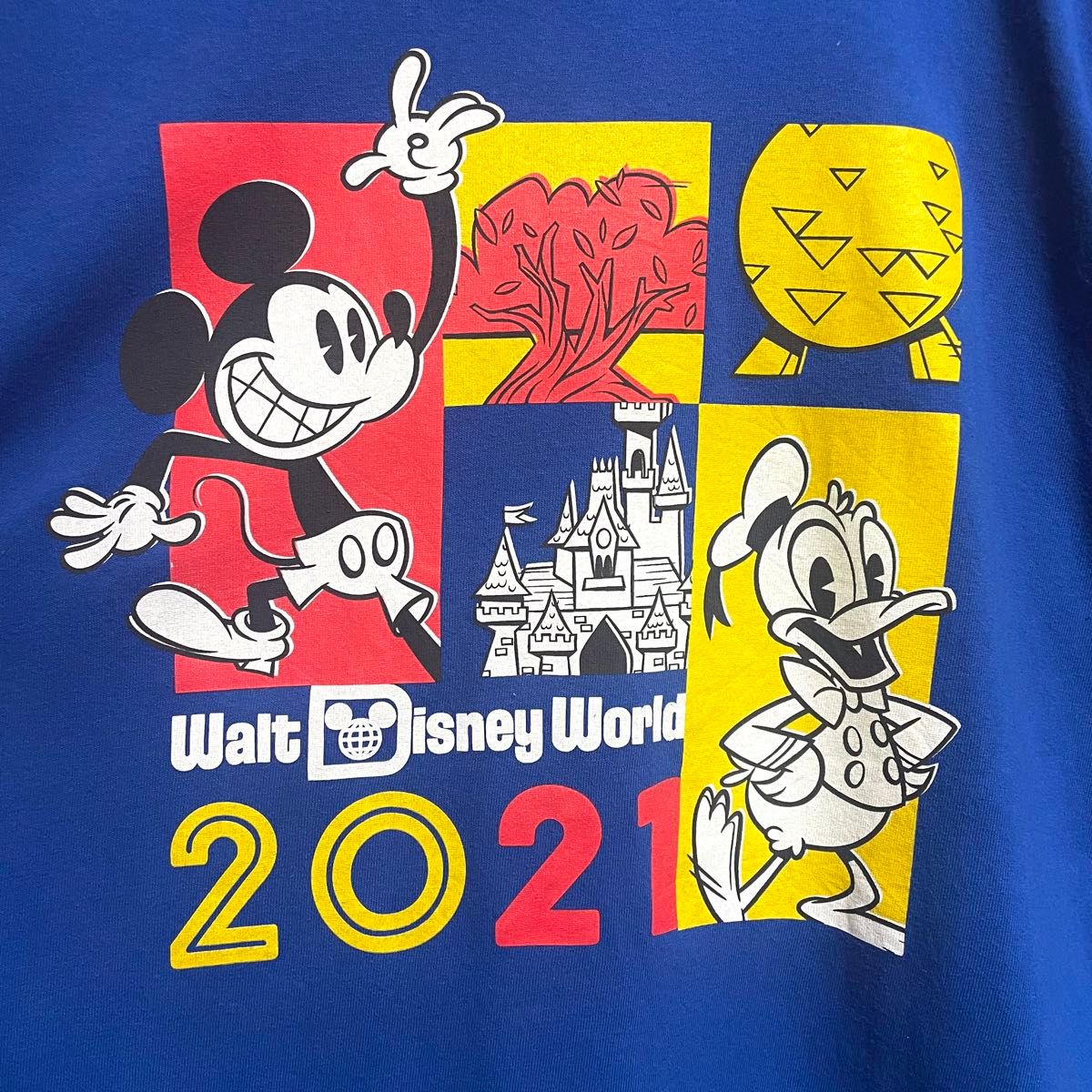 【Disney】ディズニー　ミッキーマウス　半袖tシャツ　メンズ　4XLサイズ　5L ビッグサイズ　ゆるダボ　大きいサイズ　古着