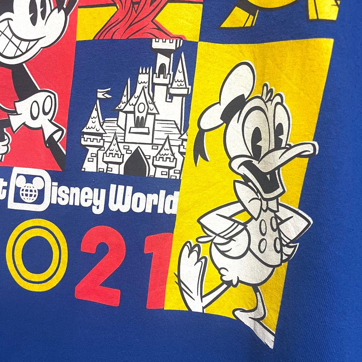 【Disney】ディズニー　ミッキーマウス　半袖tシャツ　メンズ　4XLサイズ　5L ビッグサイズ　ゆるダボ　大きいサイズ　古着