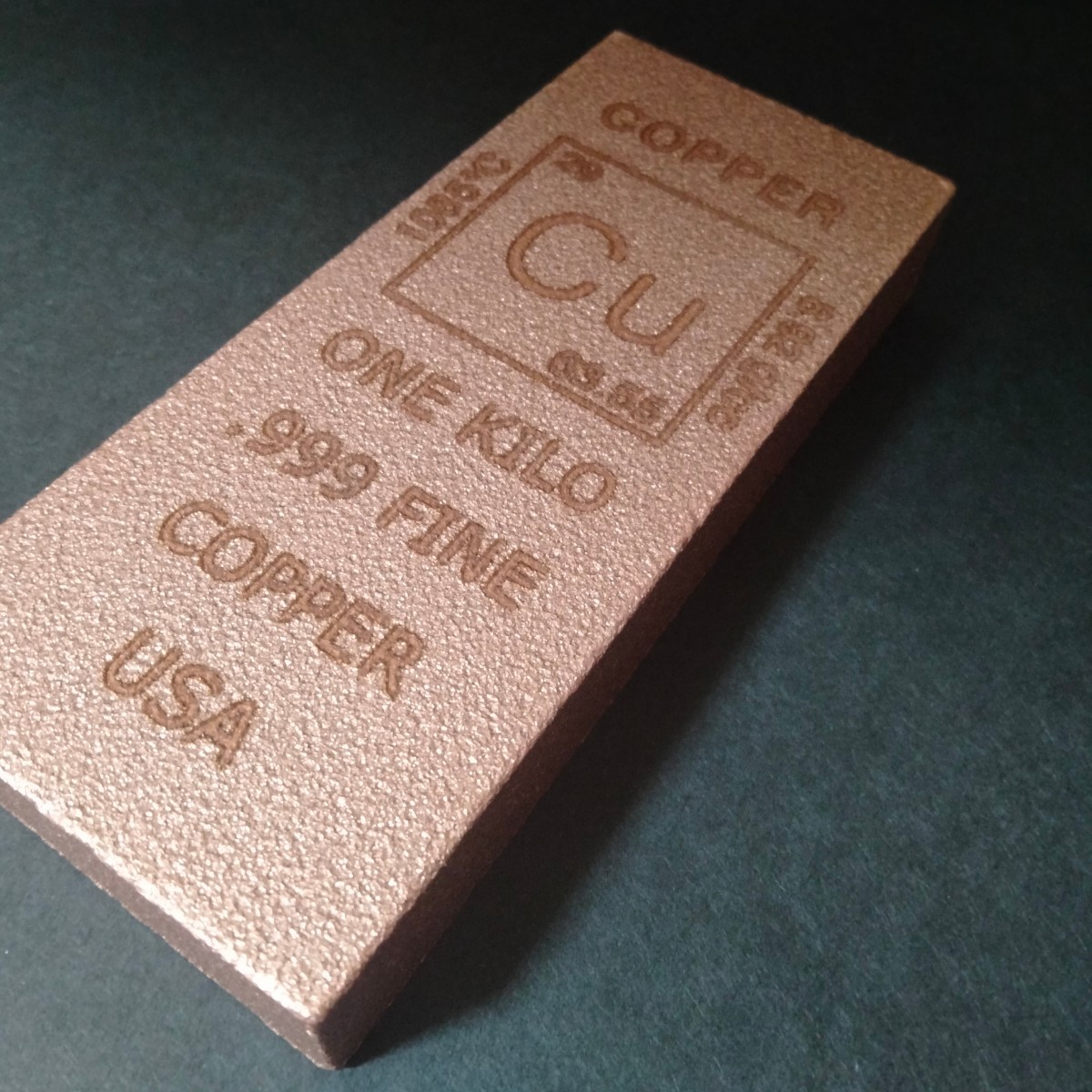 純銅インゴット（純度99.9%）1キロ　銅バー　銅インゴット銅の延べ棒_画像8