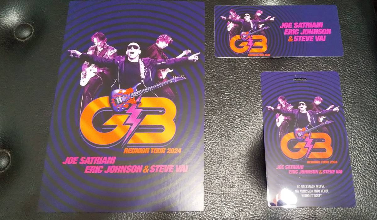 G3 REUNION TOUR 2024 VIP Package JOE SATRIANI ERIC JOHNSON STEVE VAI サイン入_画像2