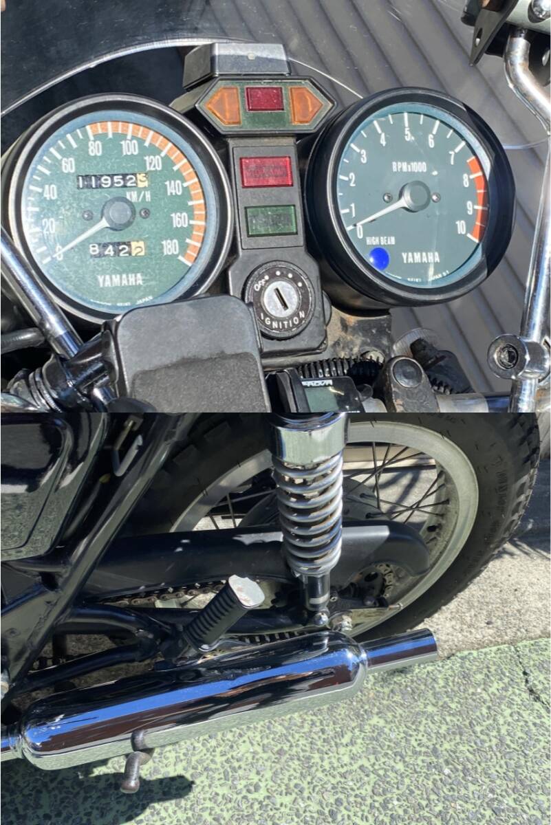 TX650 1977年製 各所整備調整済み車両 車検令和７年7月まで YAHAMA XS650 並列2気筒 パラツイン W1SAマフラー セミトラ _画像10