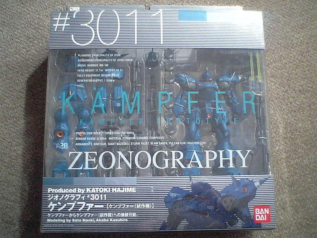 ★送料込！未開封品！ZEONOGRAPHY #3011「MS－18E　ケンプファー（ケンプファー試作機）」ジオノグラフィ★_画像1