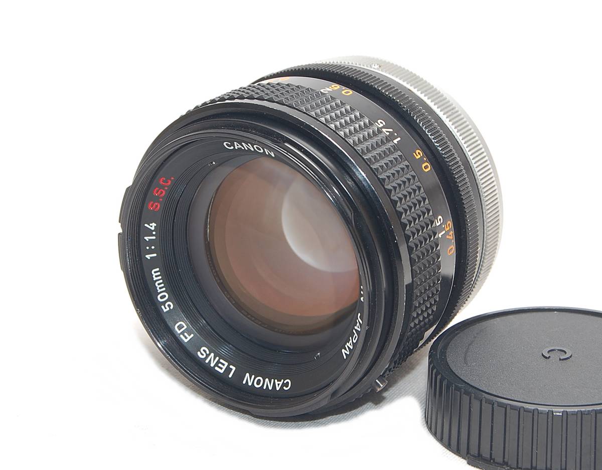 ◆素晴らしい発色の魔法レンズ!!◆CANON キャノン FD 50mm F1.4 SSC S.S.C.★激レア!! 生産数激少!!★ _画像1