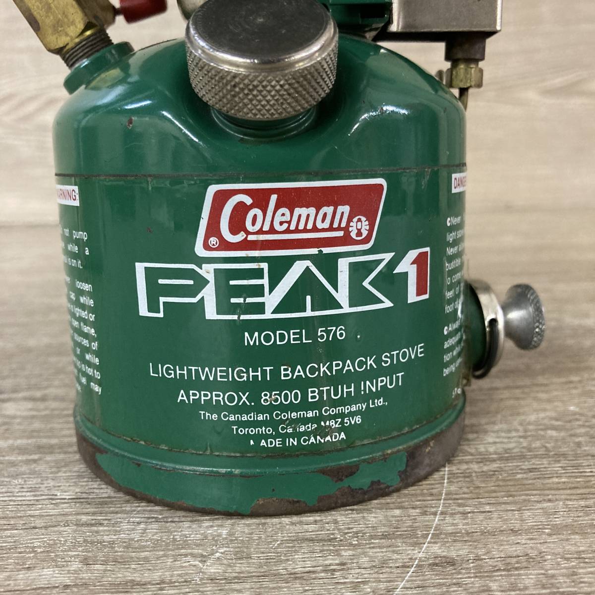 コールマン PEAK1 model 576 coleman ピーク バーナー ガソリン シングル 調理器具 ストーブ アウトドア キャンプ tmc02053166_画像6