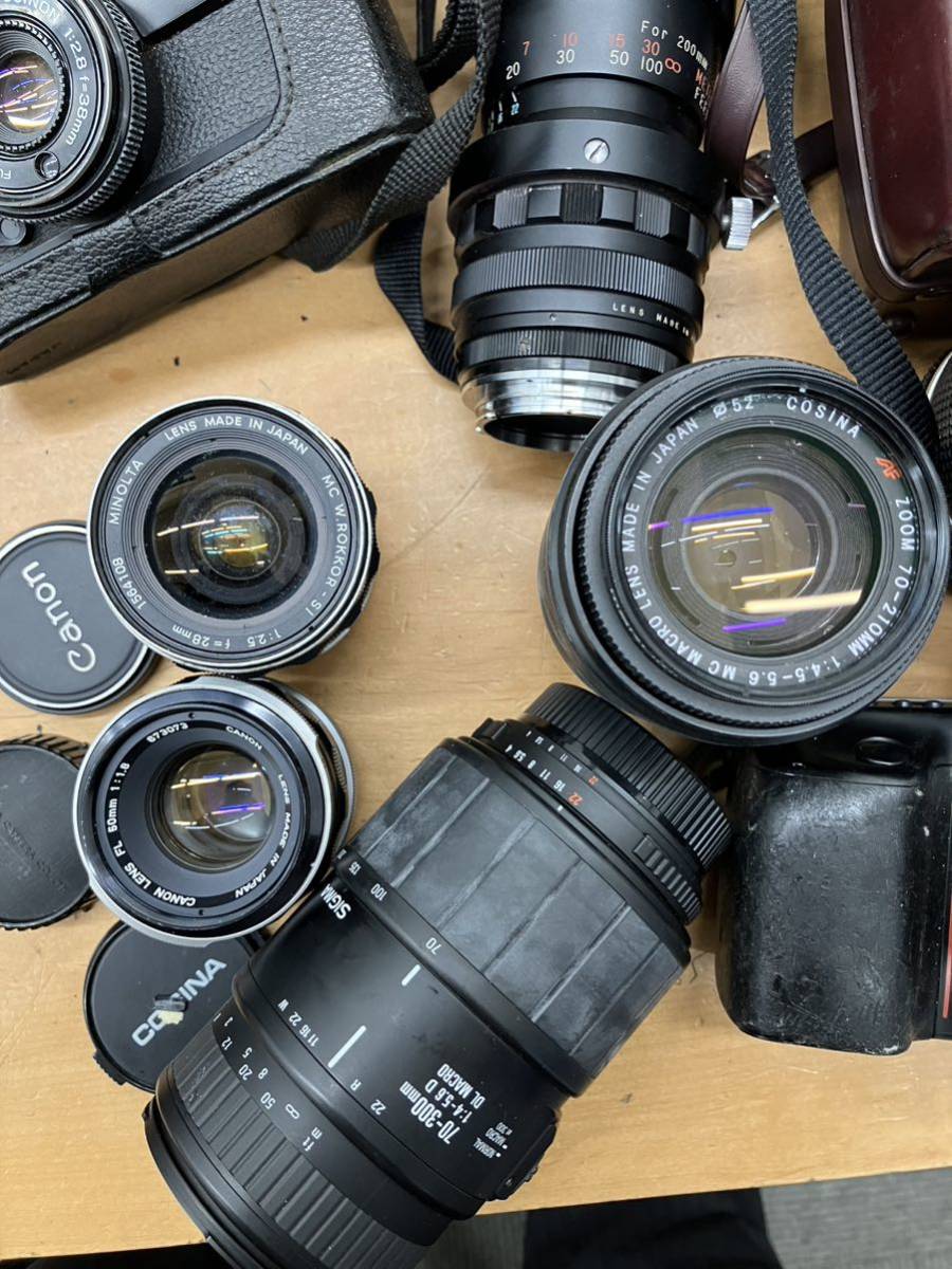 【c195】カメラ 双眼鏡 おまとめ Nikon Canon PENTAX OLYMPUS MINOLTA レンズ フジカ SONY Victor 一眼レフ ビデオカメラ _画像3