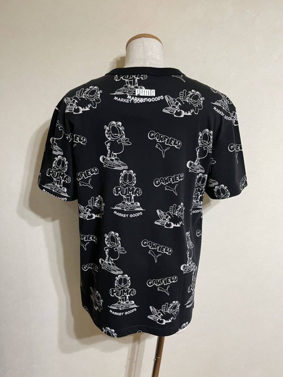 【新品】 PUMA × CARFIELD プーマ ガーフィールド コラボ クルーネック Tシャツ トップス USサイズM 半袖 黒 534434 01_画像2