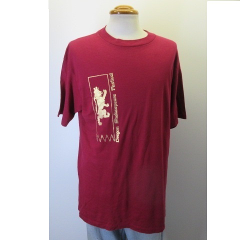 90s アメリカ製　オールド　TシャツL　エンジ　ヨーロッパ　家紋　ヘインズ　90年代 ヴィンテージ　古着　sy1962_画像2