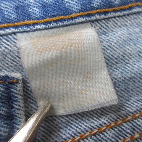 90年代 Levis リーバイス　ジーンズ 505 w34 刻印326?　ヴィンテージ　ダメージ　カットオフ　短パン　アメカジ古着　sy3406_画像9