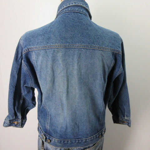  denim jacket KIDS child S ZIP Denim jacket America old clothes sy344