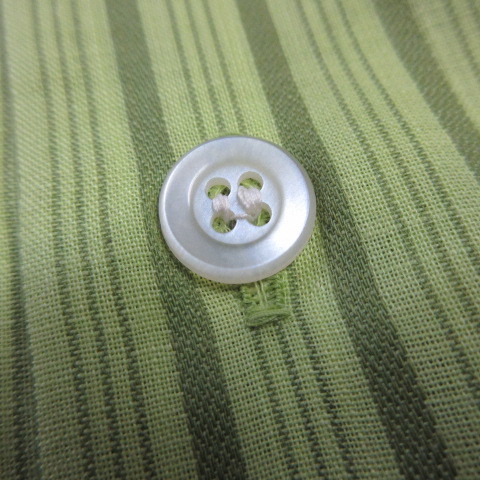 60s70s 半袖シャツ　L　緑　美ユーズド　 JAPAN製　ビンテージ　アメリカ 古着　sy434_画像10
