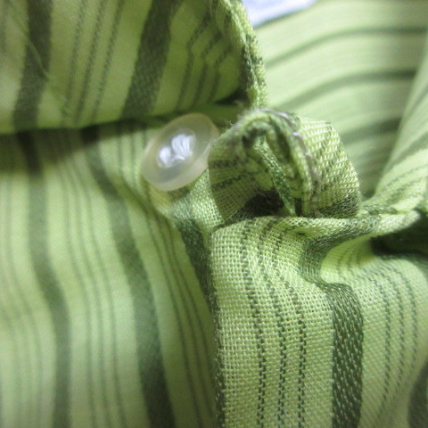 60s70s 半袖シャツ　L　緑　美ユーズド　 JAPAN製　ビンテージ　アメリカ 古着　sy434_画像9