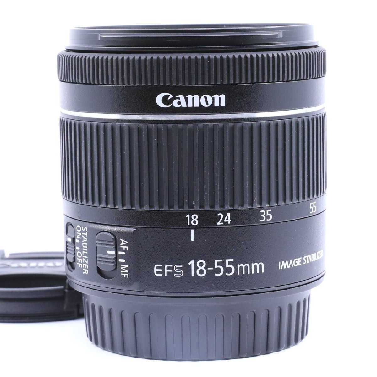 ＜ほぼ新品＞ Canon 標準ズームレンズ EF-S18-55mm F4.0-5.6IS STM APS-C対応_画像1