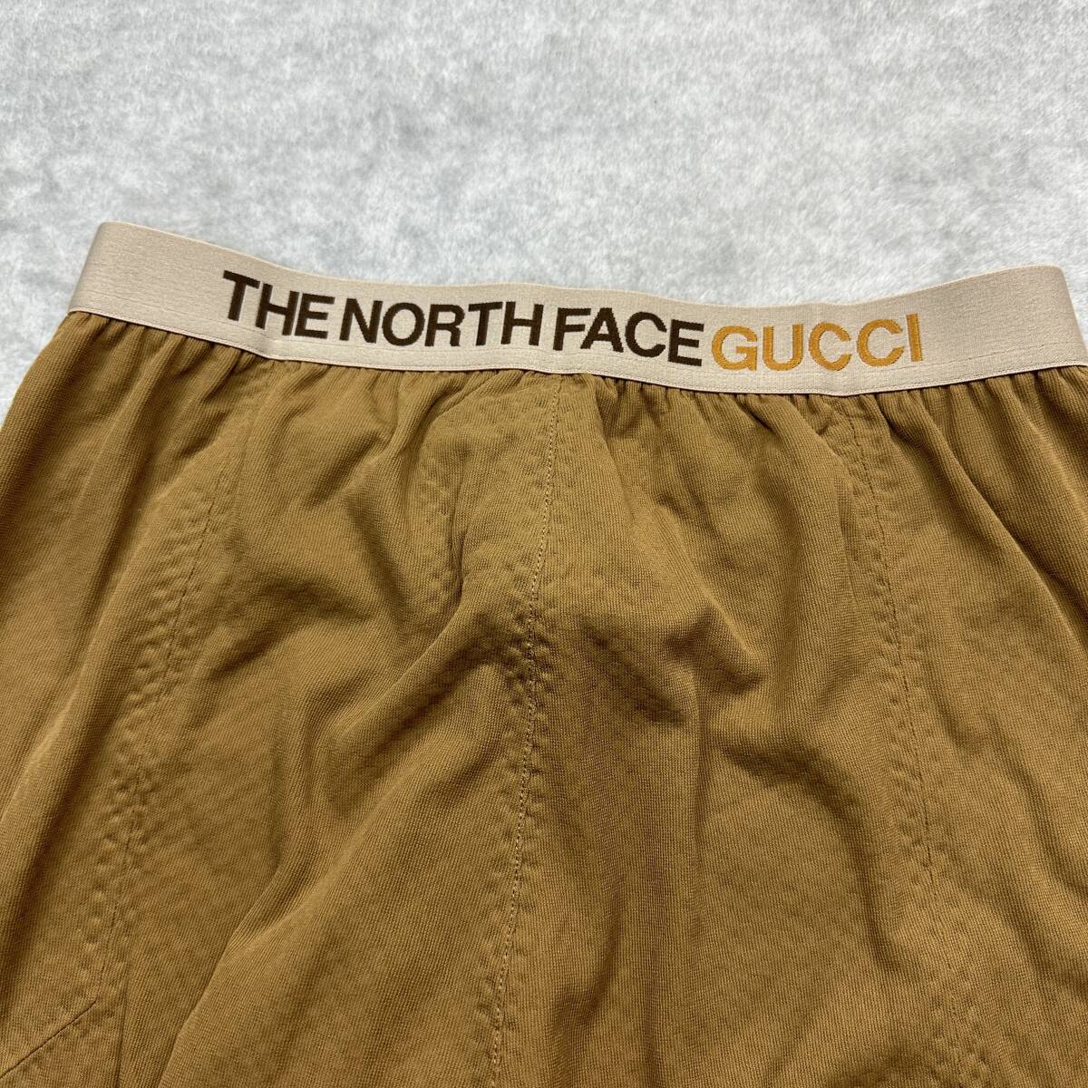 新品未使用 GUCCI THE NORTH FACE Mサイズ グッチ ノースフェイス コラボ 限定 レギンス テクニカルパンツ フリース ジャージ 正規品_画像2