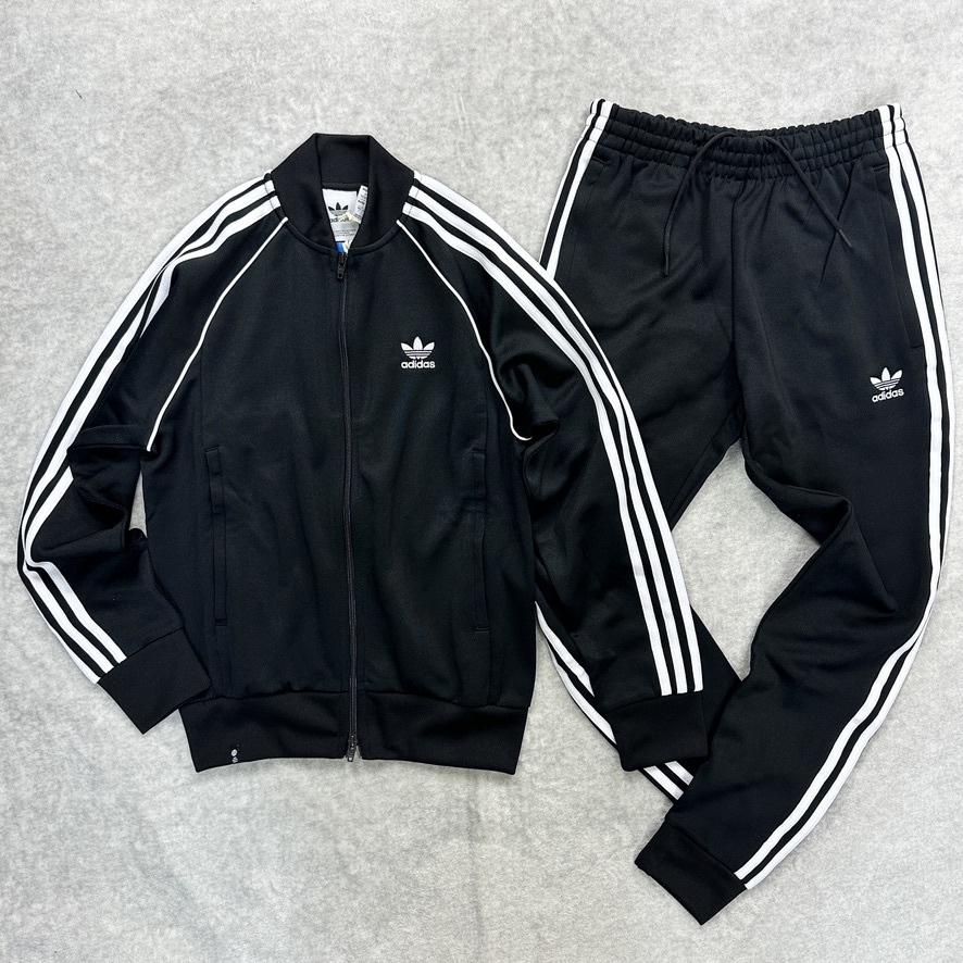 新品未使用 adidas Originals Mサイズ アディダス オリジナルス セットアップ ジャージ SST トラックスーツ ジャケット ジョガーパンツ 黒_画像1