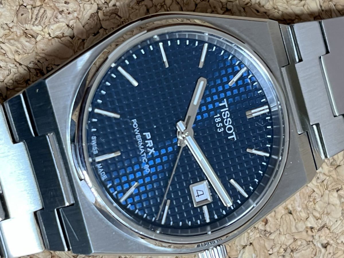 TISSOT ティソ　機械式腕時計　PRX　青文字盤　(TISSOT PRX POWERMATIC 80 40mm)T137.407.11.041.00　メーカー保証期間内　美品_画像8