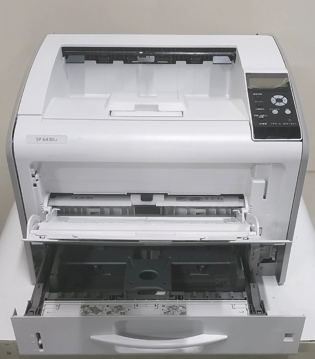 [ Saitama departure ][RICOH]A3 монохромный принтер SP6430LE * счетчик 1878 листов * рабочее состояние подтверждено ** печать с дефектом * (11-2756)