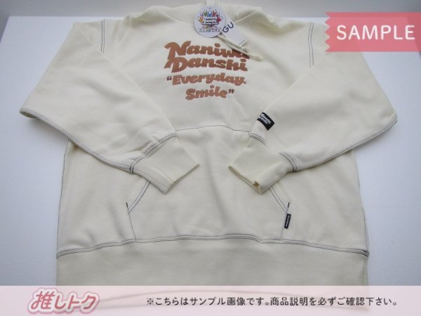 なにわ男子 パーカー GU×なにわ男子 ヘビーウェイト スウェットプルパーカー OFF WHITE XLサイズ [美品]_画像1