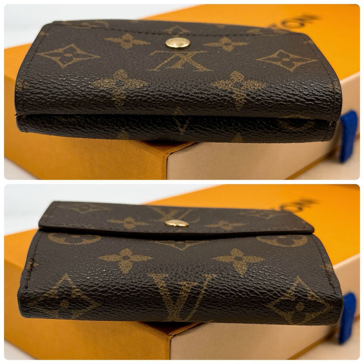 A2569【美品】LOUIS VUITTON ルイヴィトン モノグラム ポルトモネ ビエ カルトクレディ 三つ折り財布 ウォレット　M61652/TH1907_画像6