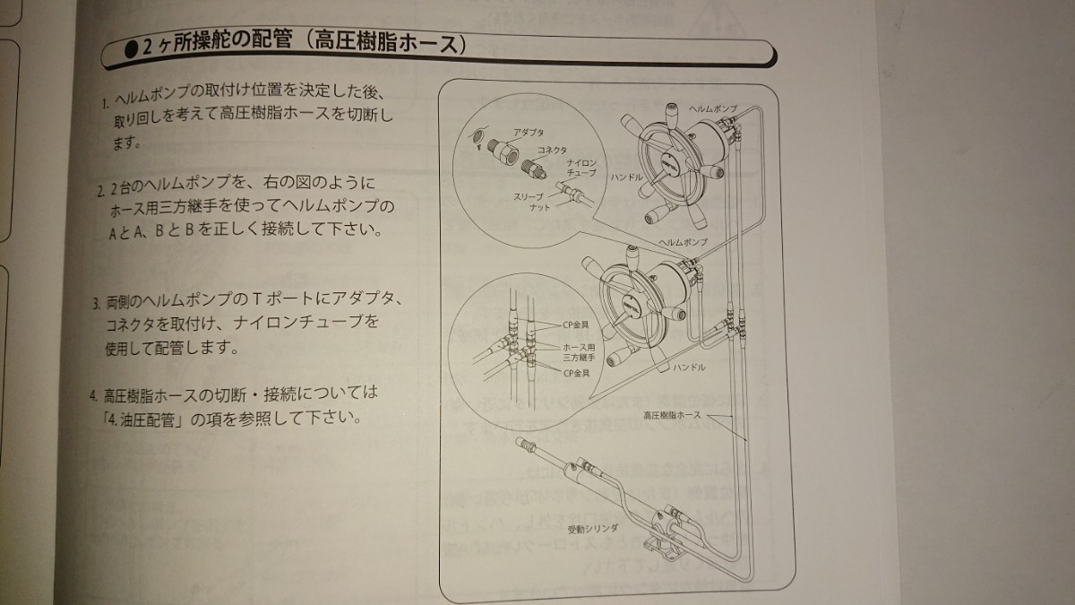 2ヶ所操舵配管金具セット(マロール)_画像4