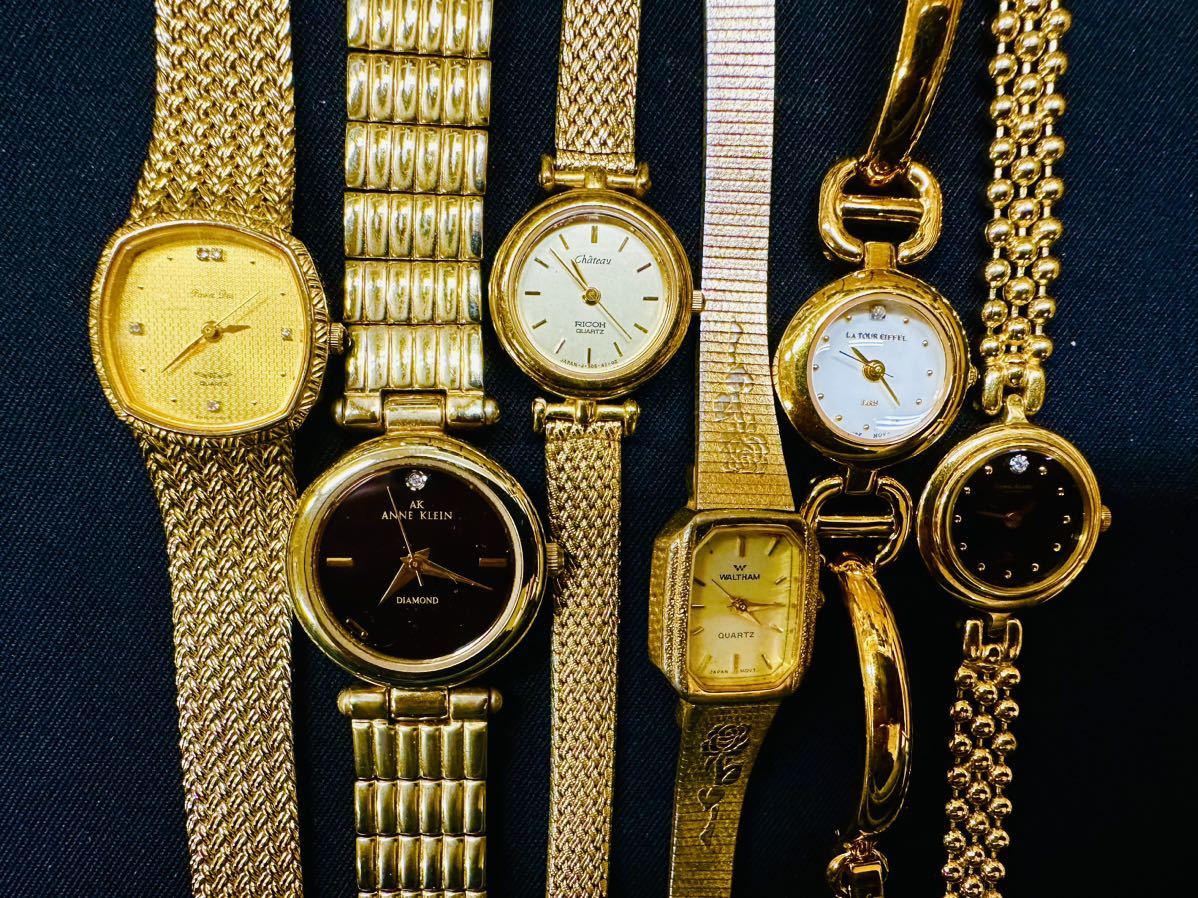 ゴールドカラーのみ 腕時計 180本 大量 CYMA SEIKO ELGIN CITIZEN ZUCCA ORIENT renoma klaeuse LANCEL marie claire 等まとめてセットF63_画像7