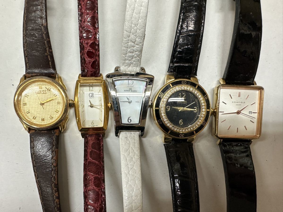 レディース 大量 50本 個 点 腕時計 セット まとめて SEIKO CITIZEN AGATHA Courreges JUNCTION AVENUE ROXY GUESS 等 ジャンク F93_画像4