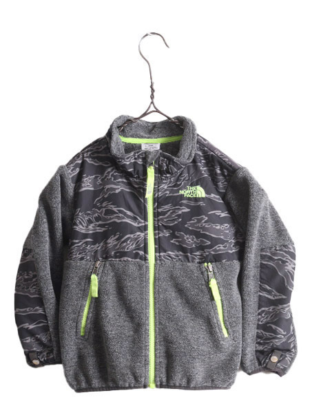 ノースフェイス 迷彩 デナリ ジャケット キッズ 3T 90cm 100cm 子供 古着 The North Face DENALI アウトドア フリース ジャンパー ブルゾン_画像1