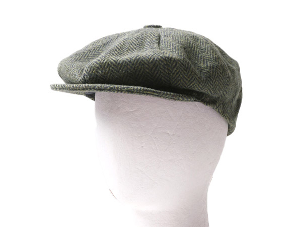 デッドストック アイルランド製 SHANDON ドネガル ツイード ウール キャスケット キャップ XL 帽子 大きいサイズ ハンチング ヘリンボーン_画像1