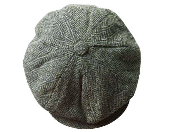 デッドストック アイルランド製 SHANDON ドネガル ツイード ウール キャスケット キャップ XL 帽子 大きいサイズ ハンチング ヘリンボーン_画像5