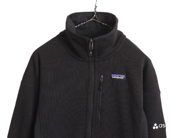 19年製 パタゴニア パフォーマンス ベター セーター ジャケット レディース M Patagonia フリース フルジップ ブルゾン ハイネック 企業 黒_画像2