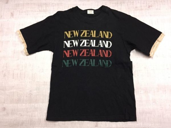 GOOSES T-SHIRTS NEW ZEALAND ニュージーランド製 オールド スーベニア お土産 半袖Tシャツ カットソー レディース 14 黒_画像1