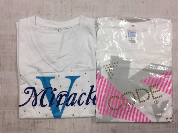 ミュージカルVOICE 記念グッズ サイン入り ラインストーン ラメプリント Tシャツ メンズ 綿100% 色違い6点セット S 黒白ライトグレー紺_画像2