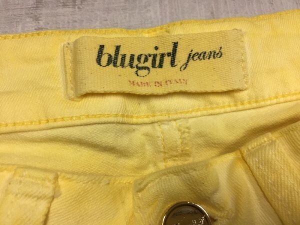 ITALY製 ブルーガール blugirl ブルマリン BLUMARINE Y2K 00s 古着 テーパード ストレッチ スキニー カラーデニム パンツ レディース 34_画像2