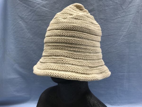 Moschino Moschino Retro Tulip Hat Hat Crochet Hat, дамы, сделанные в Японии хлопок / район смешанный 57,5 ​​см бежевый