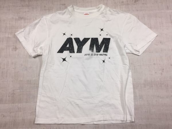 AYM WALL & WALL 2018 ライブ グッズ アーティスト バンド 半袖Tシャツ カットソー メンズ L 白_画像1