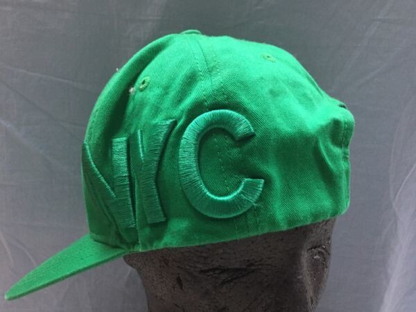 オーバーライド override NYC ドメスティック 6パネル ベースボール スナップバック キャップ 帽子 メンズ 57～59 緑_画像3