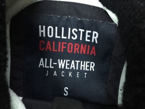 ホリスター Hollister アメカジ サーフ アウトドア 古着 フーディージャケット パーカー レディース 裏起毛 S 黒_画像2