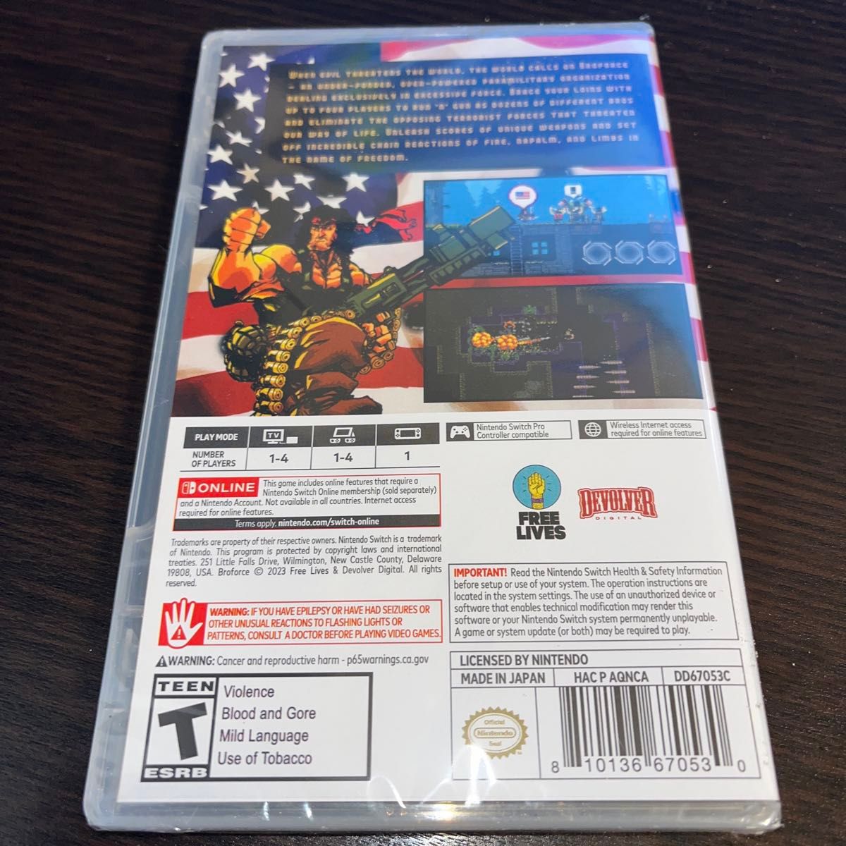 Broforce switch ソフト★新品未開封