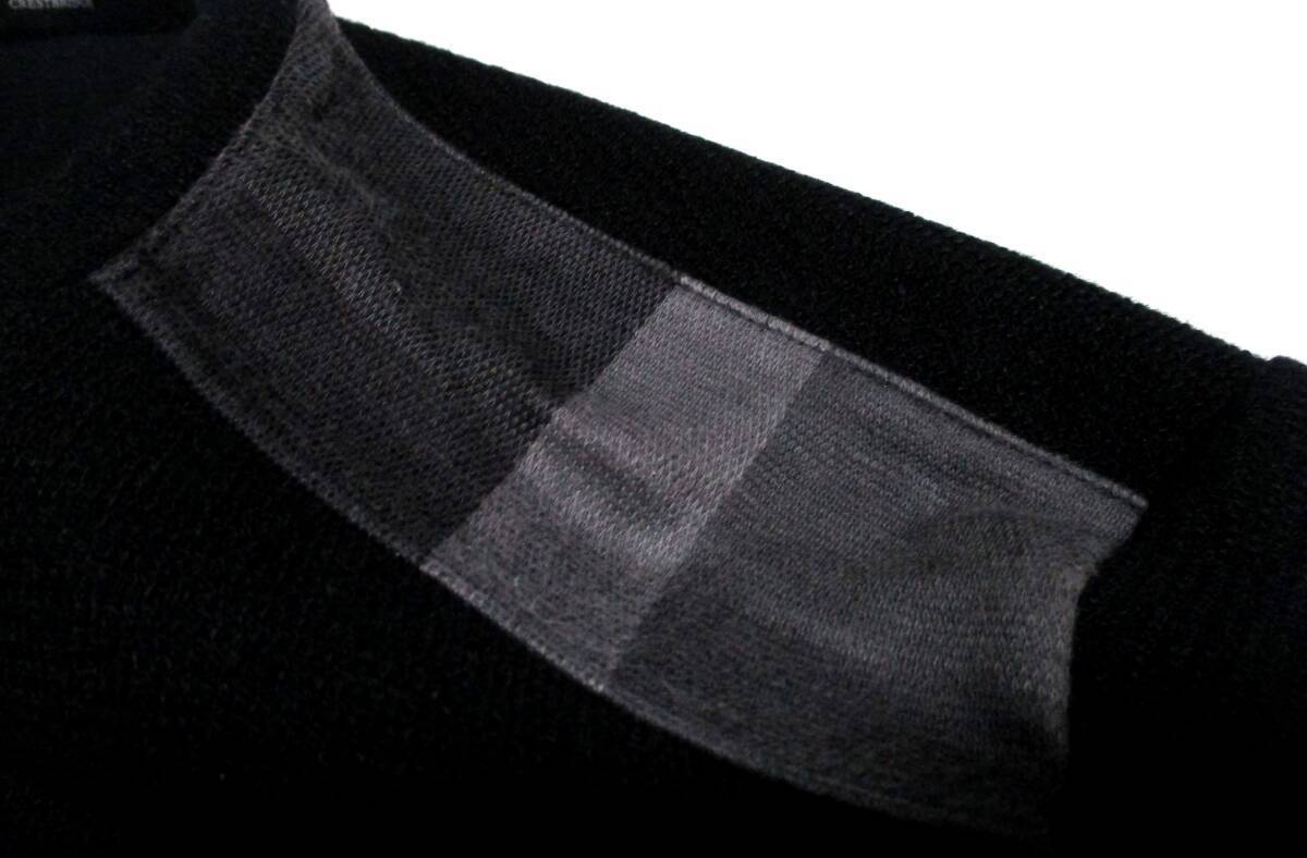 大人気サイズ L 美品 ブラックレーベルクレストブリッジ ショルダークレストブリッジチェックデザイン 羊毛混紡 ニットセーター